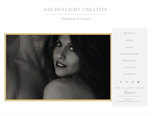 Tablet Screenshot of goldenlightcreative.com